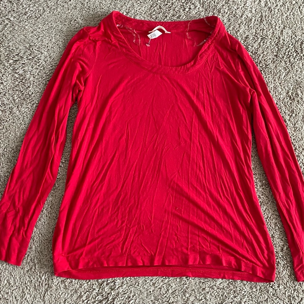 Soma Vibrant Red Long Sleeve Top